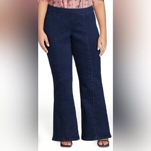 No Boundaries Dark Wash Flare Jeggings NWT Juniors Large 11/13 High Rise‎